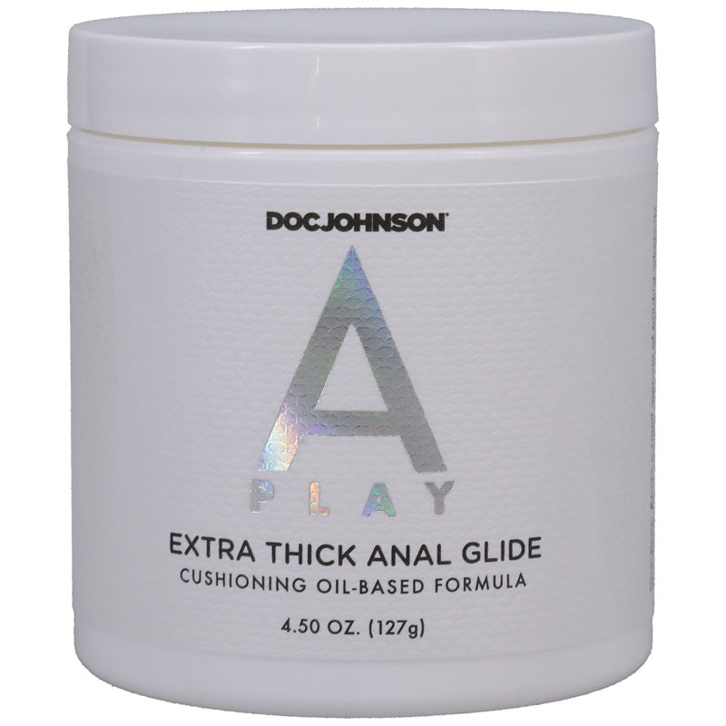 A-Play Extra Thick Anal Glide - Oil Based Fisting Lubricant - 127 gram Tub - 0301-03-BU