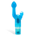 Adam & Eve BUNNY KISS - Blue 17.8 cm Rabbit Vibrator - 054X 4000
