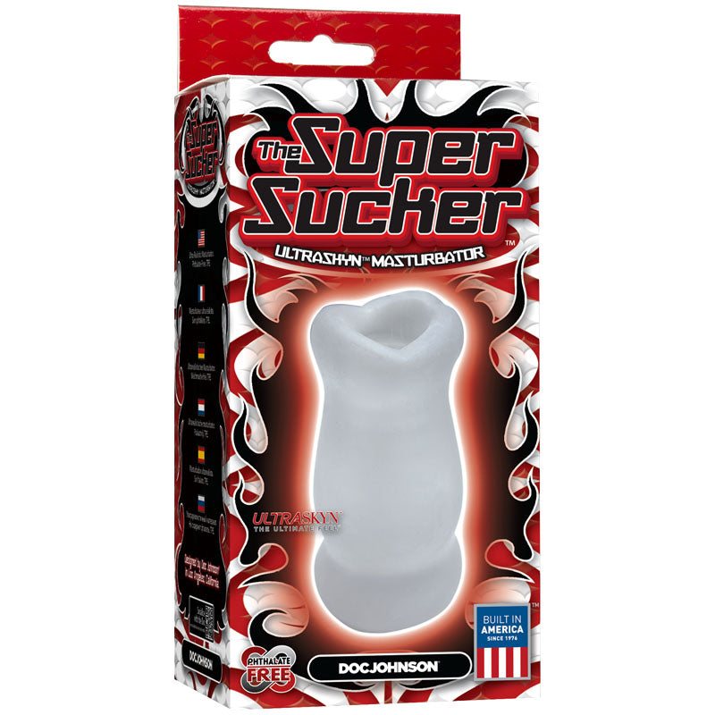 The Super Sucker UR3 Masturbator - Clear Masturbator Sleeve - 0684-10-BX