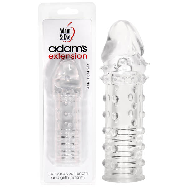 Adam & Eve Adam's Extension - Clear Penis Sleeve - 104U 0000