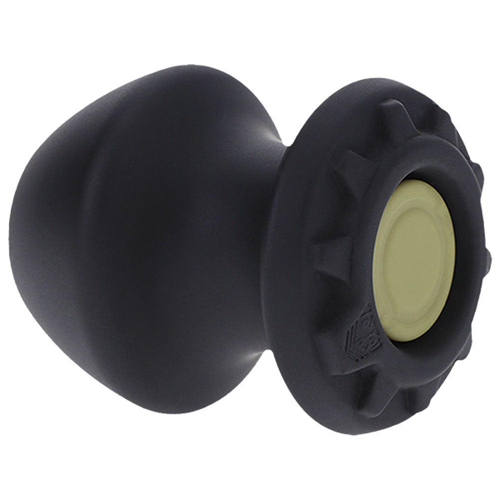 Fort Troff - Kum Keeper - Small - Black Small Hollow Butt Plug with Removeable Stopper - 1104-01-CD