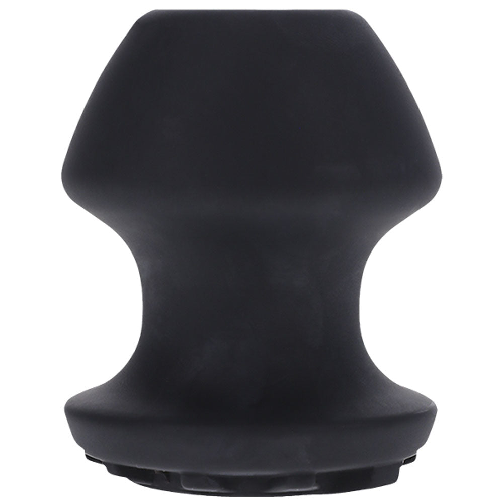 Fort Troff - Kum Keeper - Medium - Black Medium Hollow Butt Plug with Removeable Stopper - 1104-02-CD