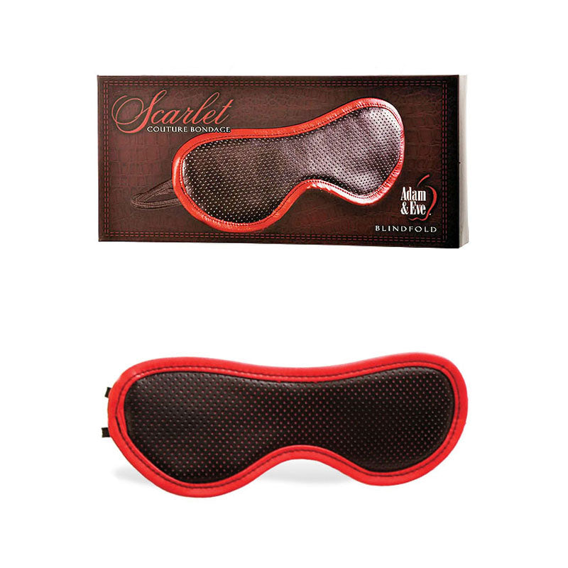 Adam & Eve Scarlet Couture Blindfold - Black/Red Blindfold - 116X 0000
