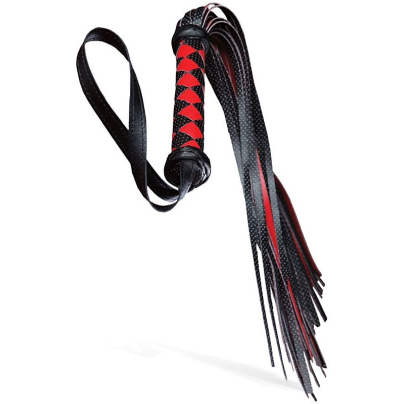 Adam & Eve Scarlet Couture Diamond Flogger - Red/Black Whip - 117A 0000