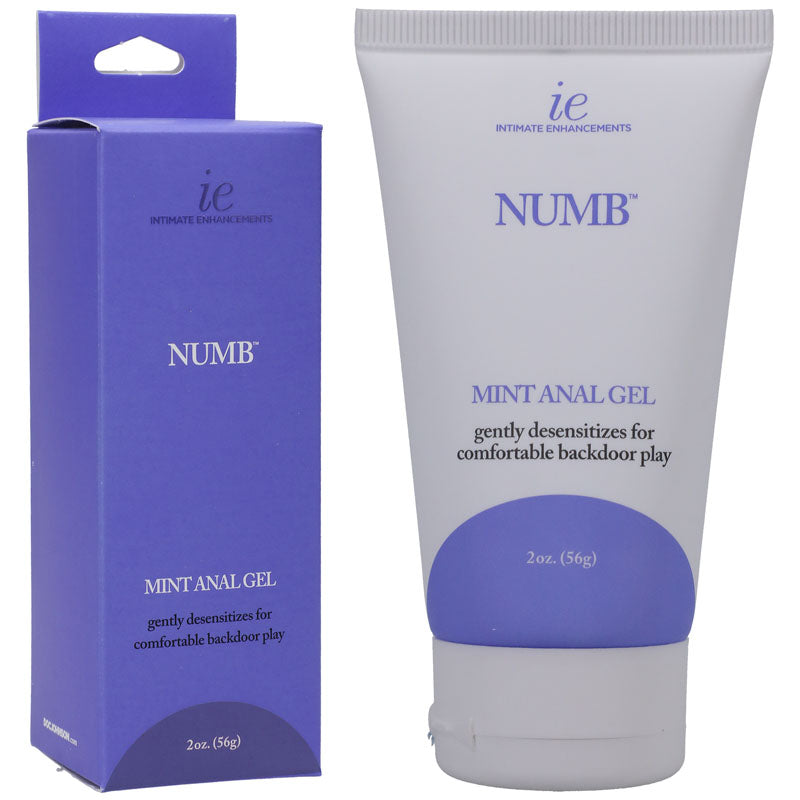Numb Anal Gel - Mint - Mint Flavoured Numbing Anal Gel - 59 ml Tube - 1312-24-BX
