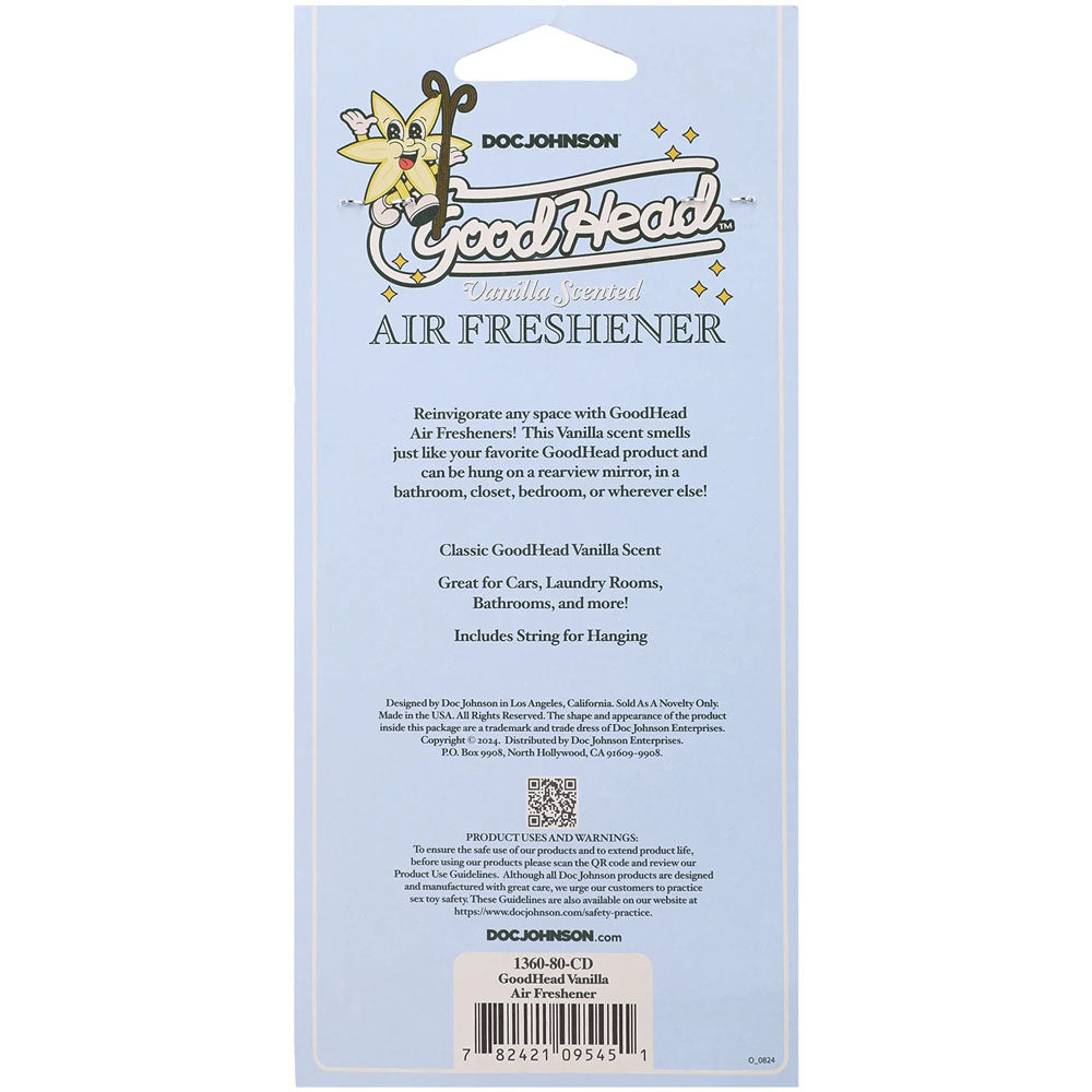 GoodHead Air Freshener - Vanilla - Vanilla Scented Air Freshener - 1360-80-CD