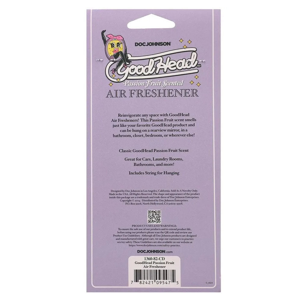 GoodHead Air Freshener - Passion Fruit - Passion Fruit Scented Air Freshener - 1360-82-CD