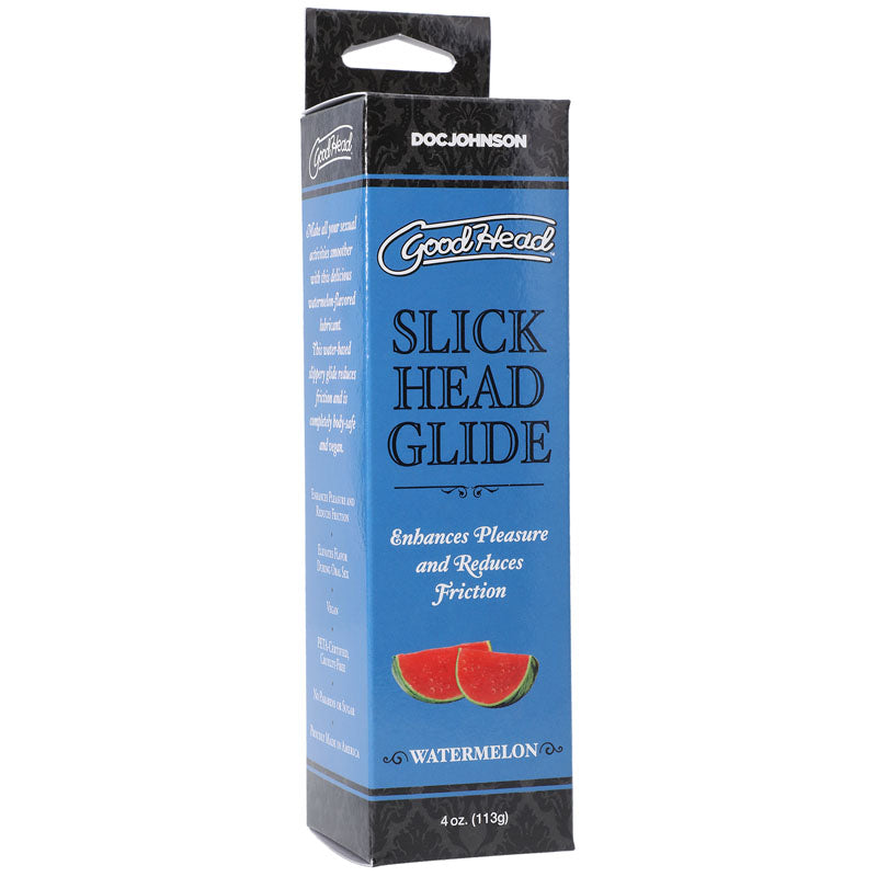 GoodHead Slick Head Glide - Watermelon - Watermelon Flavoured Lubricant - 120 ml Tube - 1361-05-BX