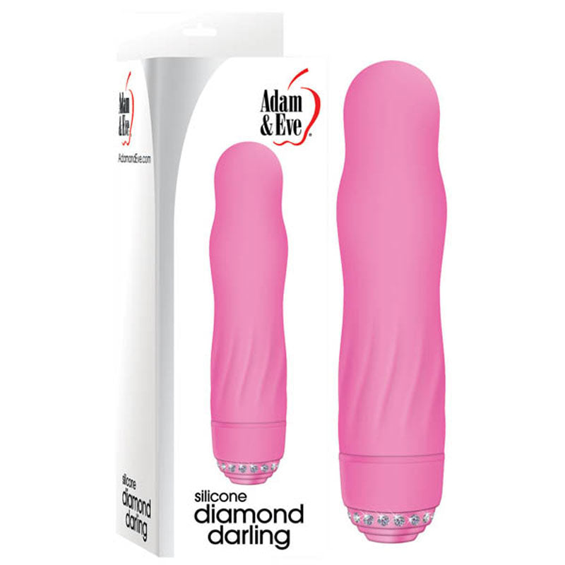 Adam & Eve Diamond Darling - Pink 10.25 cm Vibrator - 162H 6200