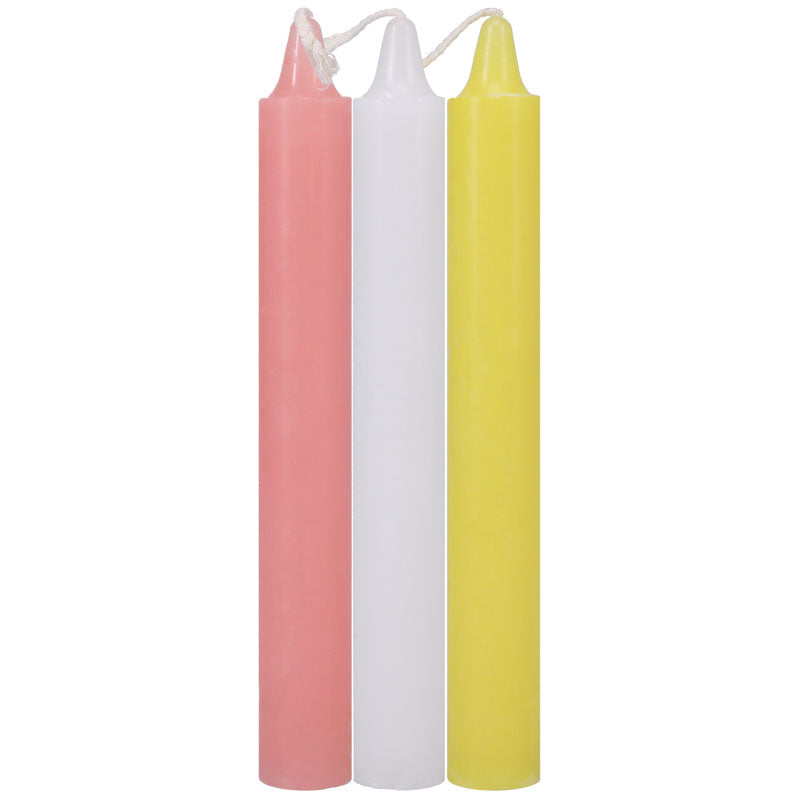 Japanese Drip Candles - Light - Light Coloured 3 Pack - 2101-02-CD