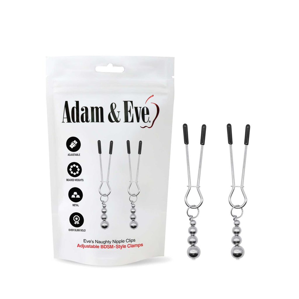 Adam & Eve Eve's Naughty Nipple Clips - Set of 2 - 284U 0000