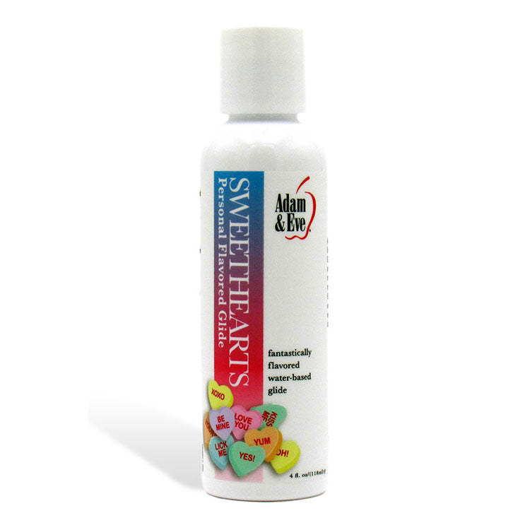 Adam & Eve SWEETHEARTS Lubricant - Candy Flavoured Water Based Lubricant - 118 ml Bottle - 300R 2942