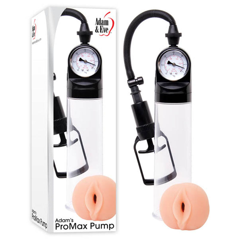 Adam & Eve Adam's Promax Pump - Clear Penis Pump with Masturbator Sleeve - 308H 0000