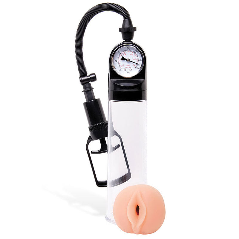 Adam & Eve Adam's Promax Pump - Clear Penis Pump with Masturbator Sleeve - 308H 0000