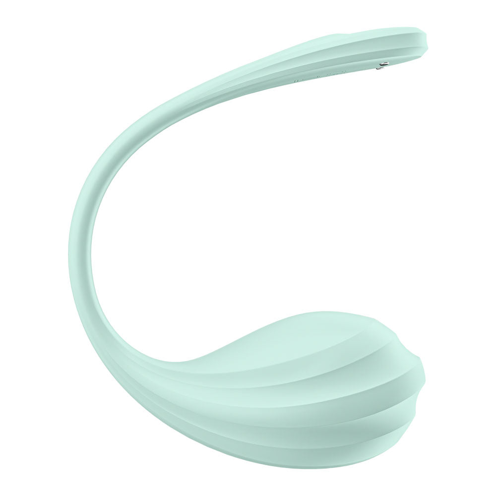Satisfyer Smooth Petal - Mint - Mint USB Rechargeable Wearable Stimulator with App Control - 4002736