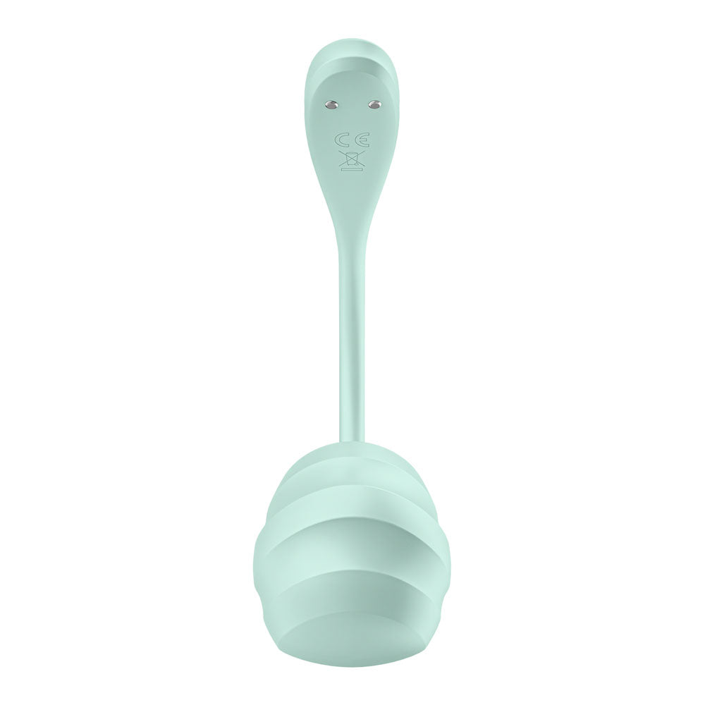 Satisfyer Smooth Petal - Mint - Mint USB Rechargeable Wearable Stimulator with App Control - 4002736