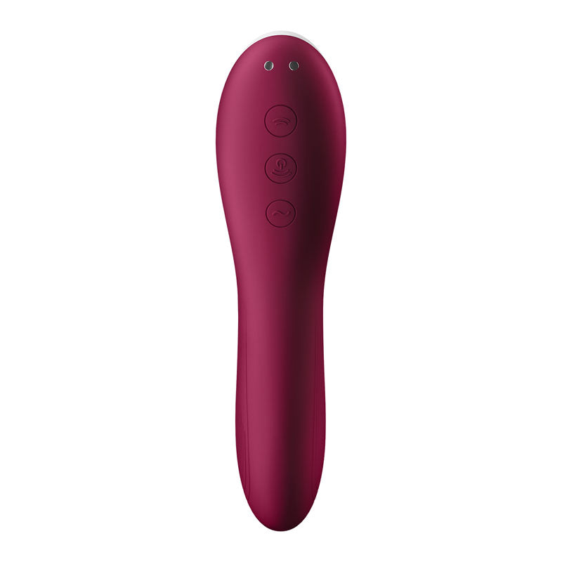 Satisfyer Dual Crush - Red Air Pulse Stimulator with Vibration - 4003061