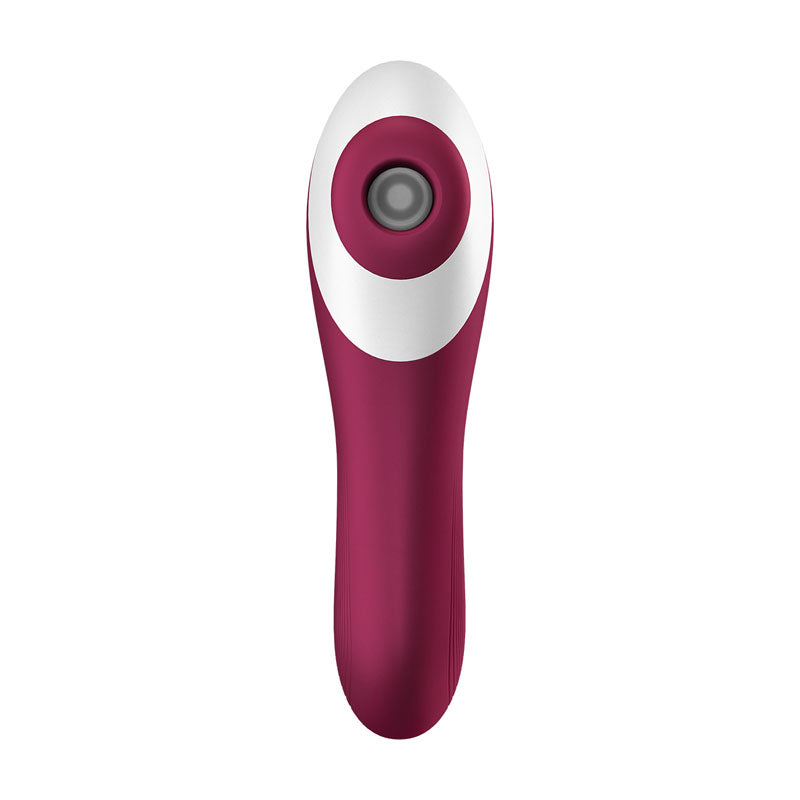 Satisfyer Dual Crush - Red Air Pulse Stimulator with Vibration - 4003061