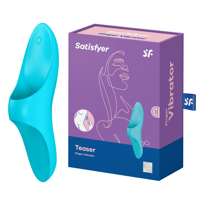 Satisfyer Teaser - Light Blue USB Rechargeable Finger Stimulator - 4004075
