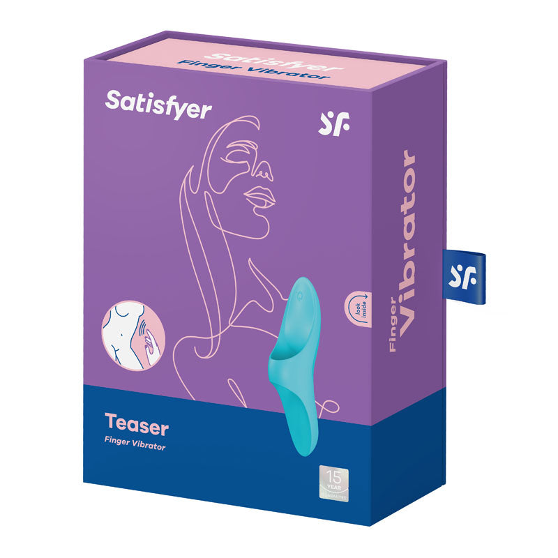 Satisfyer Teaser - Light Blue USB Rechargeable Finger Stimulator - 4004075