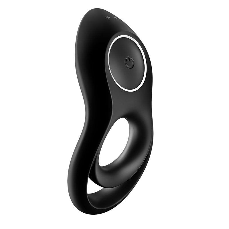 Satisfyer Legendary Duo - Black USB Rechargeable Cock & Balls Ring - 4009902