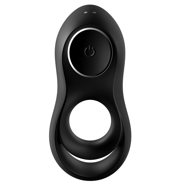 Satisfyer Legendary Duo - Black USB Rechargeable Cock & Balls Ring - 4009902