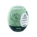 Satisfyer Masturbator Egg - Riffle - White Stroker Sleeve - 4010007