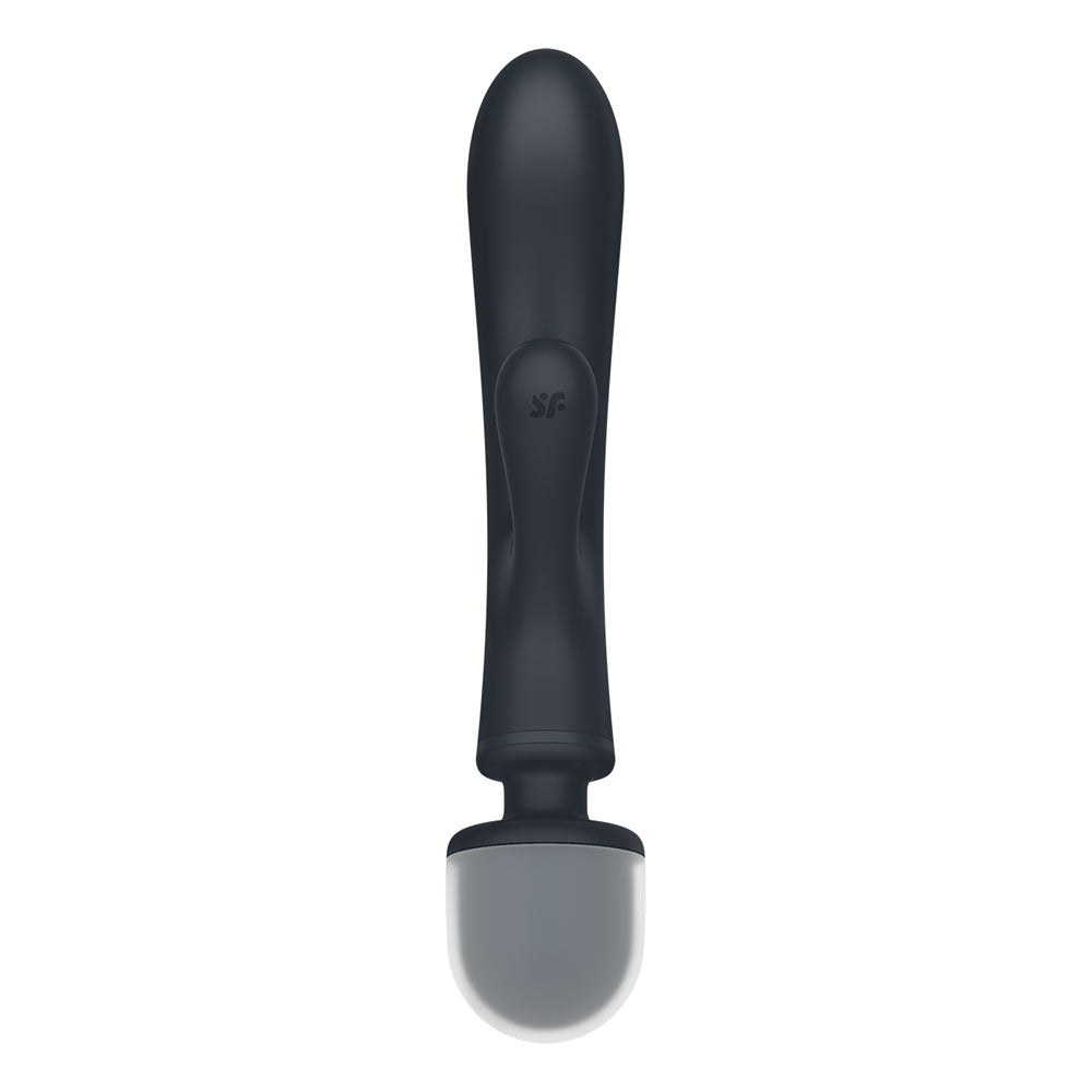 Satisfyer Triple Lover - Grey USB Rechargeable Rabbit Vibrator and Massage Wand - 4018201