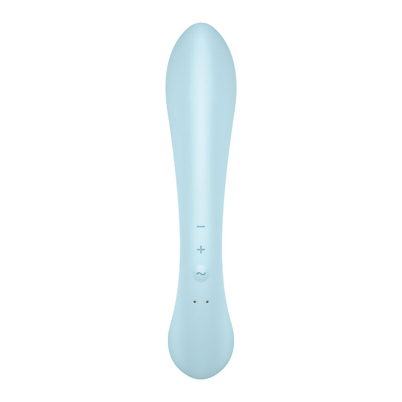 Satisfyer Triple Oh - Light Blue USB Rechargeable Rabbit Vibrator - 4018225