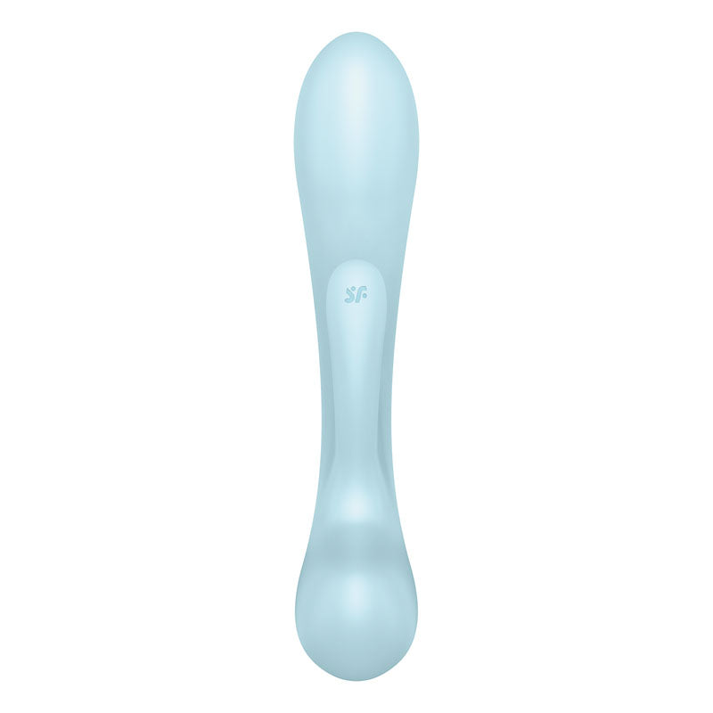 Satisfyer Triple Oh - Light Blue USB Rechargeable Rabbit Vibrator - 4018225