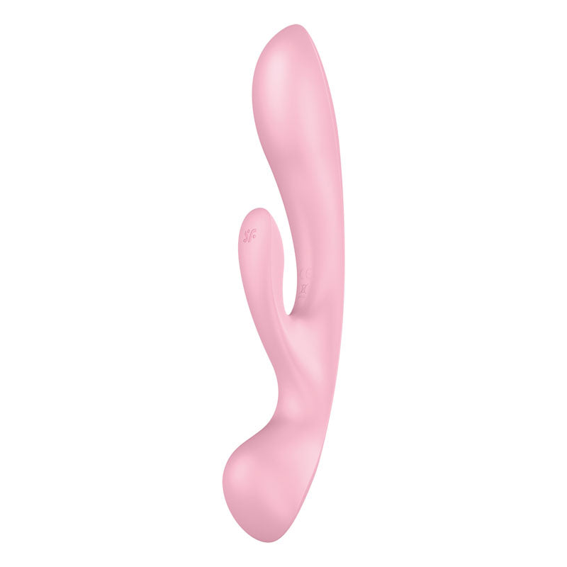 Satisfyer Triple Oh - Pink USB Rechargeable Rabbit Vibrator - 4018249