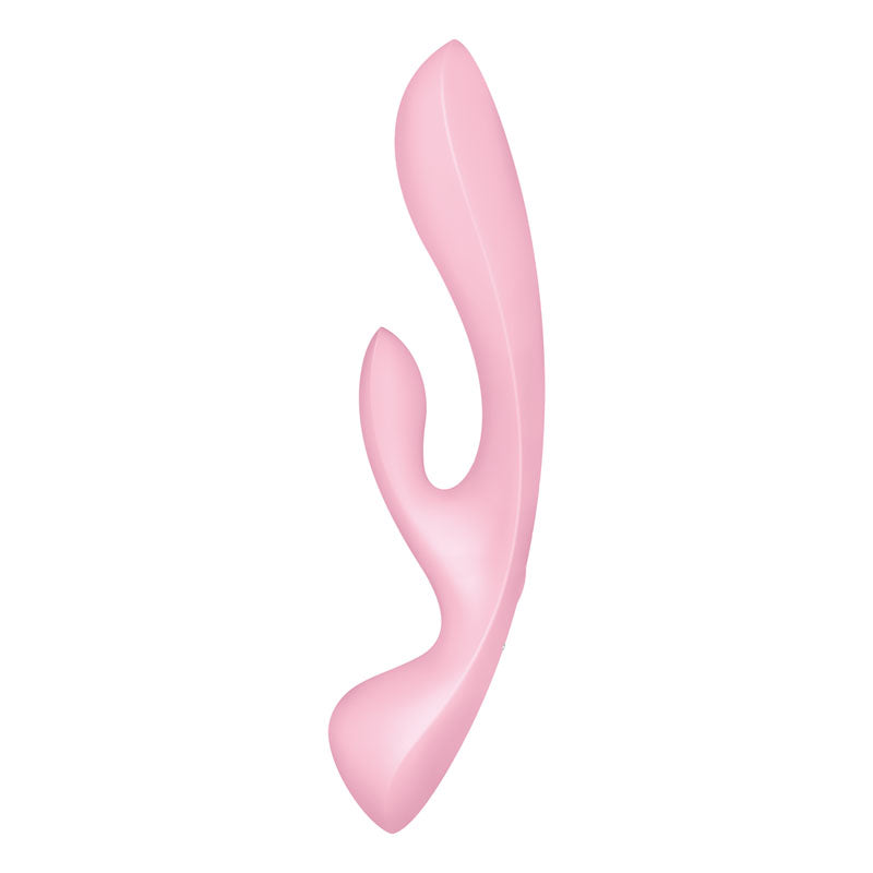 Satisfyer Triple Oh - Pink USB Rechargeable Rabbit Vibrator - 4018249