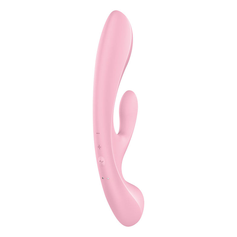 Satisfyer Triple Oh - Pink USB Rechargeable Rabbit Vibrator - 4018249