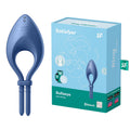 Satisfyer Bullseye - Blue - Blue Vibrating Adjustable Lasso Cock Ring - 4018362