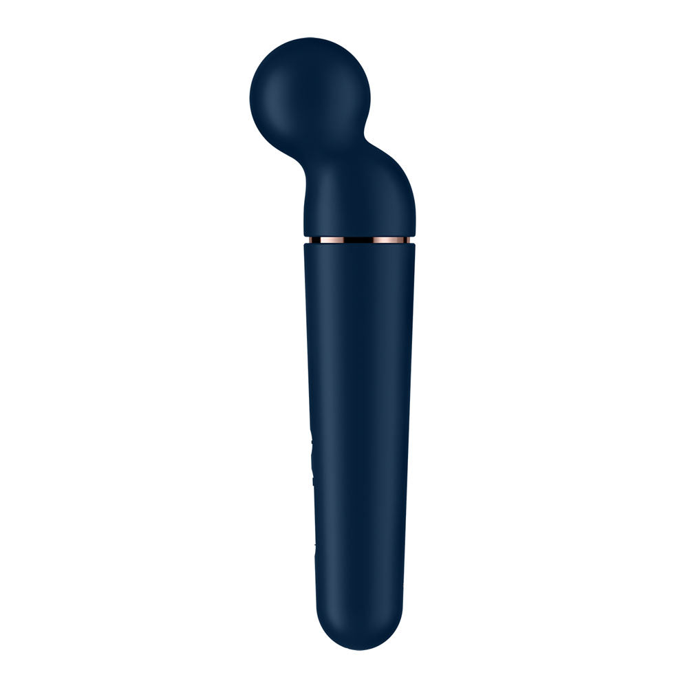 Satisfyer Planet Wand-er - Blue - Blue/Rose Gold USB Rechargeable Massager Wand - 4018560