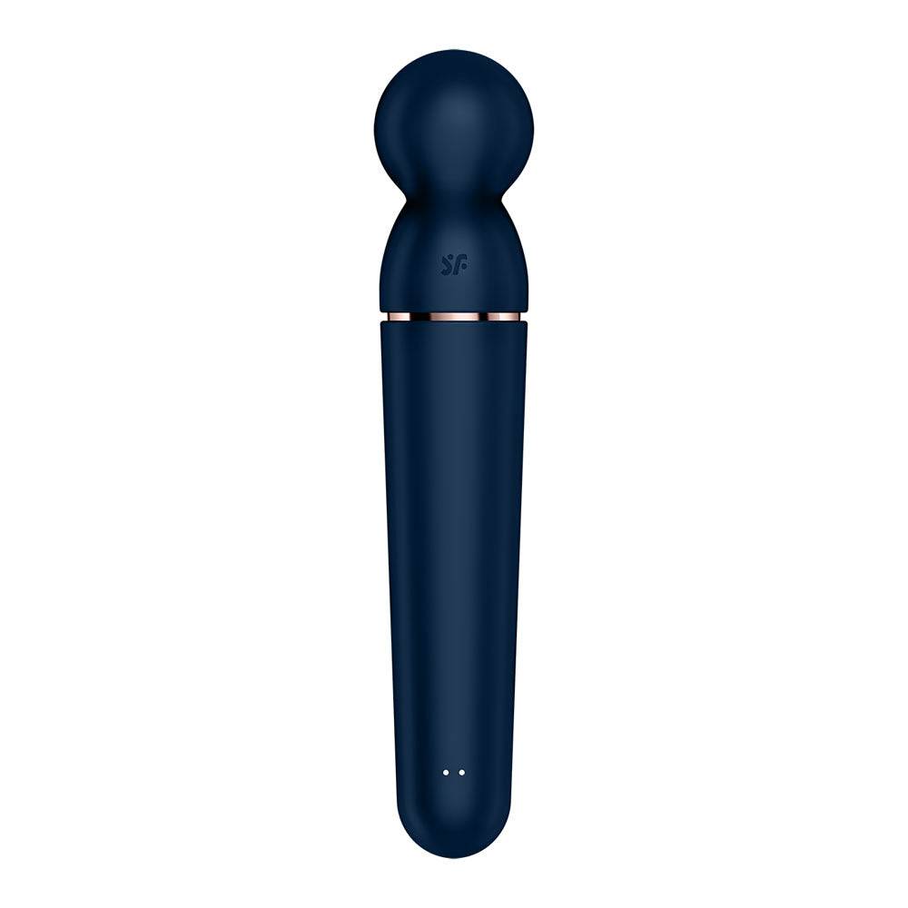 Satisfyer Planet Wand-er - Blue - Blue/Rose Gold USB Rechargeable Massager Wand - 4018560