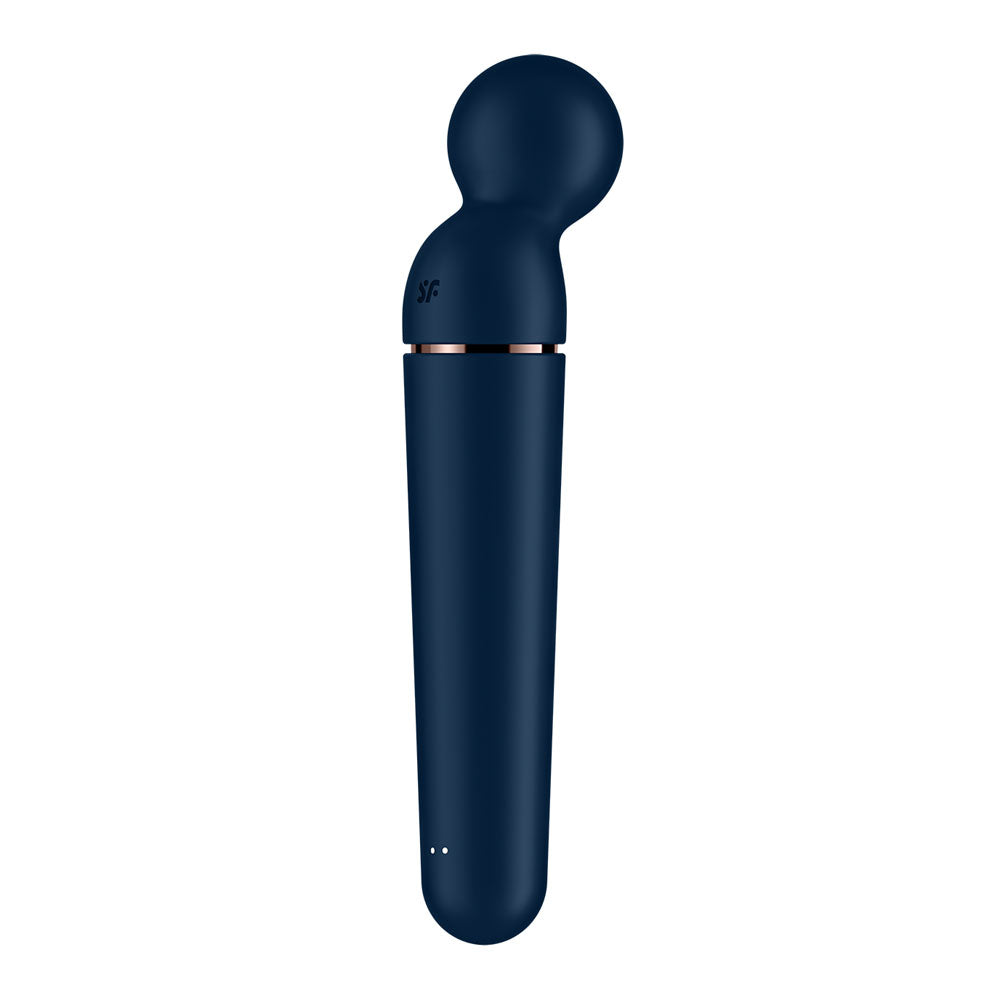 Satisfyer Planet Wand-er - Blue - Blue/Rose Gold USB Rechargeable Massager Wand - 4018560