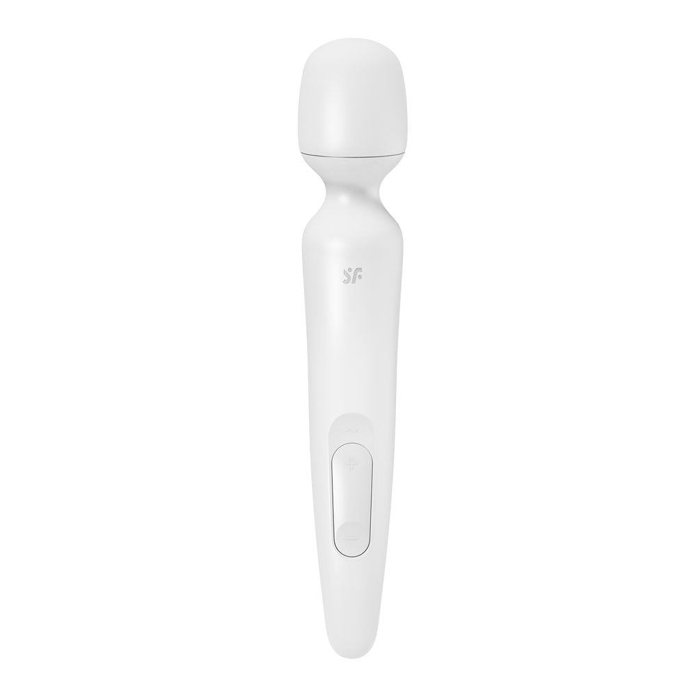 Satisfyer Wand-erland - White - White/Rose Gold USB Rechargeable Massage Wand - 4018577