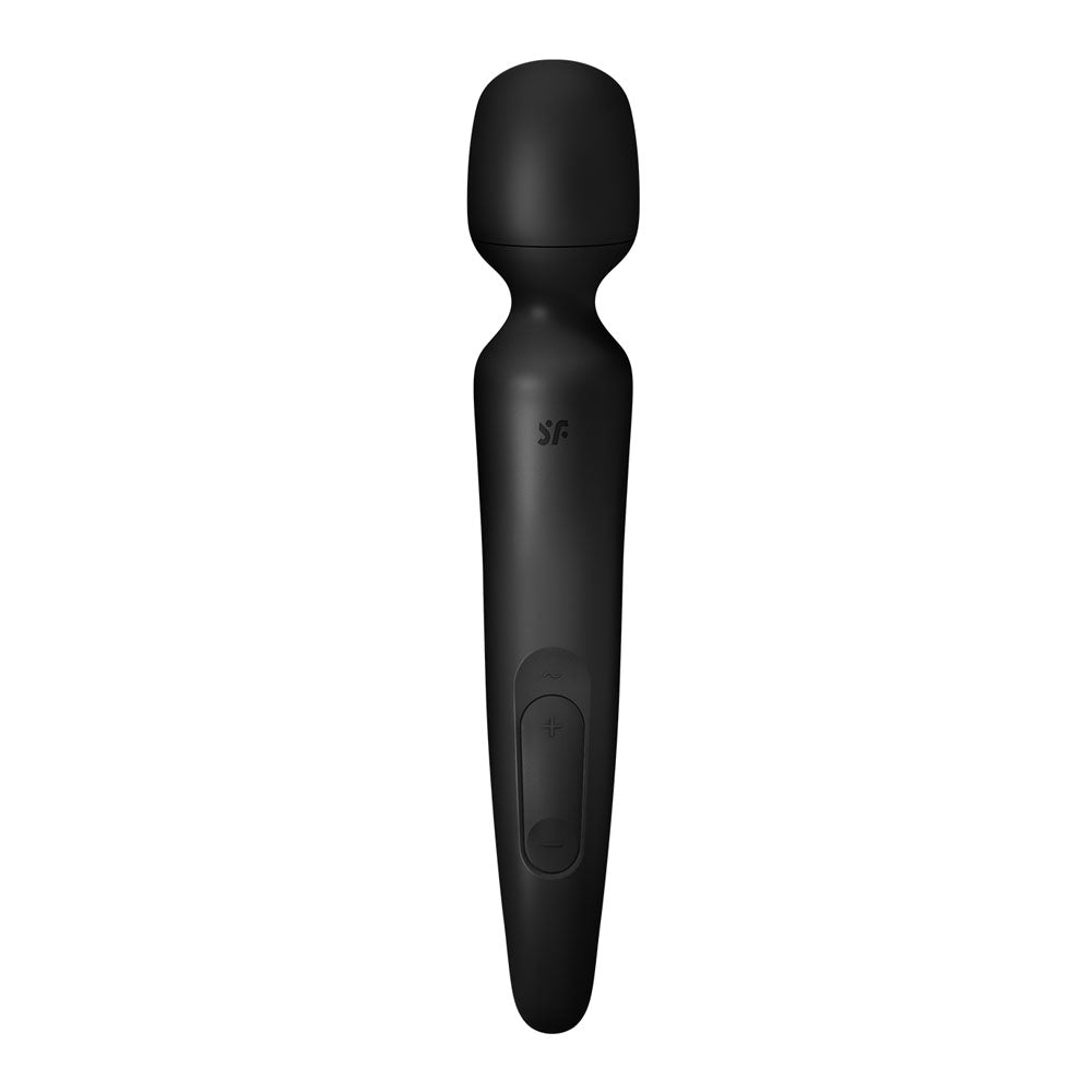 Satisfyer Wand-erland - Black - Black/Rose Gold USB Rechargeable Massage Wand - 4018584