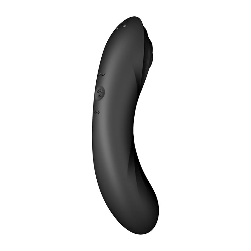 Satisfyer Curvy Trinity 4 - Black USB Rechargeable Air Pulse Stimulator & Vibrator - 4036540
