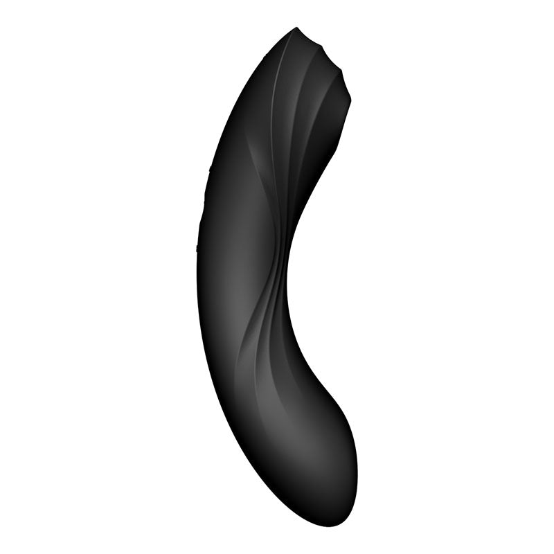 Satisfyer Curvy Trinity 4 - Black USB Rechargeable Air Pulse Stimulator & Vibrator - 4036540