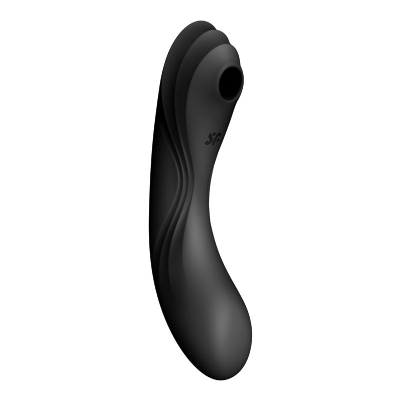 Satisfyer Curvy Trinity 4 - Black USB Rechargeable Air Pulse Stimulator & Vibrator - 4036540