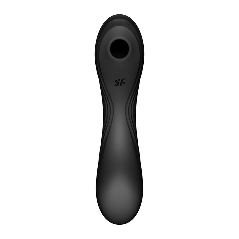 Satisfyer Curvy Trinity 4 - Black USB Rechargeable Air Pulse Stimulator & Vibrator - 4036540