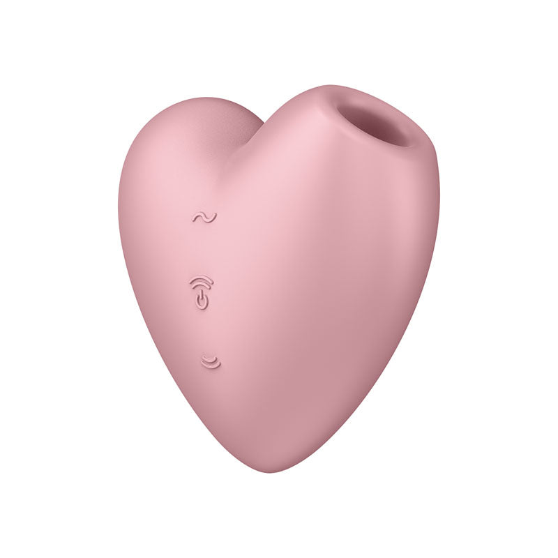 Satisfyer Cutie Heart - Light Pink - Light Pink USB Rechargeable Air Pulsation Stimulator with Vibration - 4037264