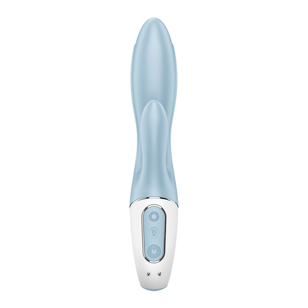 Satisfyer Air Pump Bunny 1 - Blue USB Rechargeable Inflatable Rabbit Vibrator - 4038568