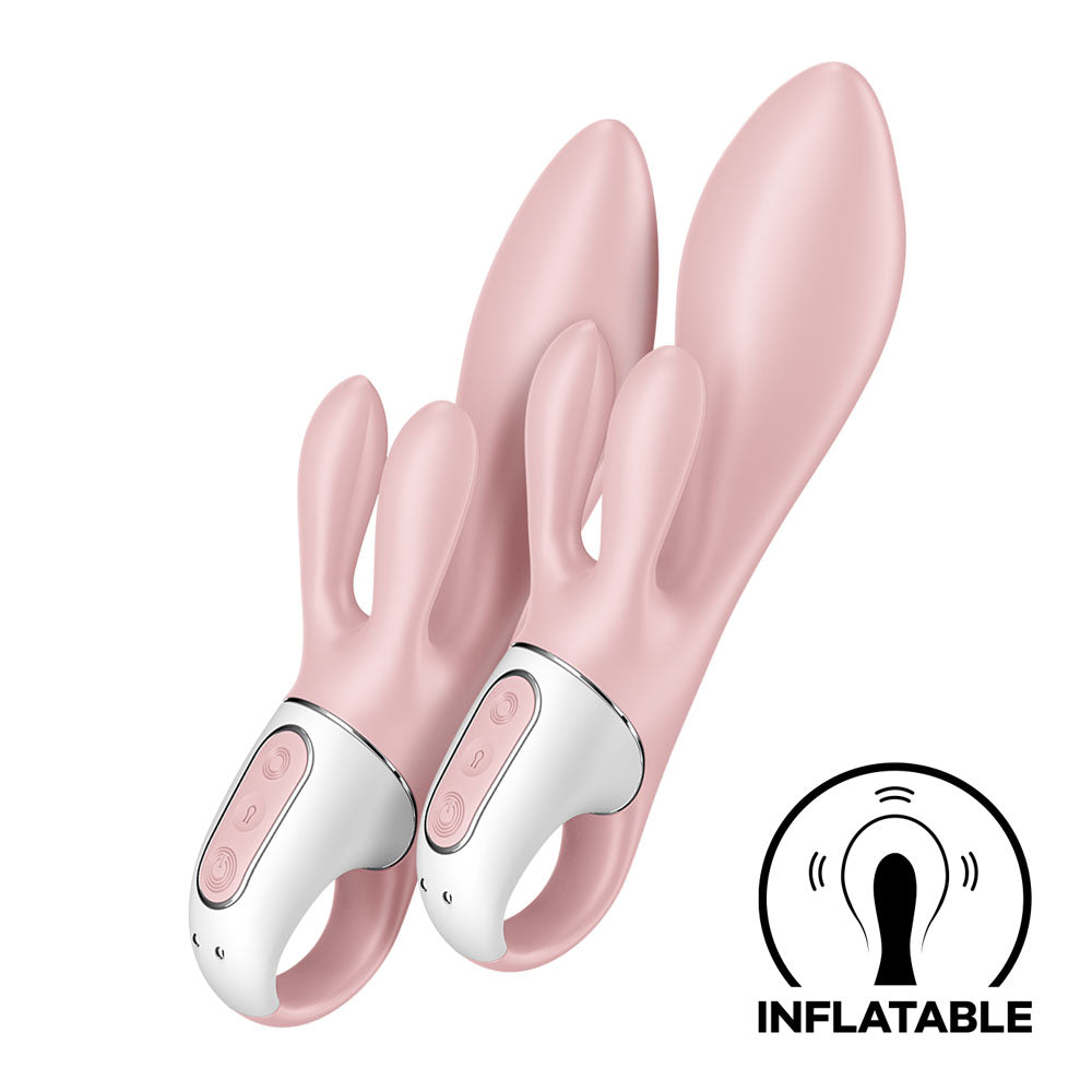 Satisfyer Air Pump Bunny 3 - Pink USB Rechargeable Inflatable Rabbit Vibrator - 4038582