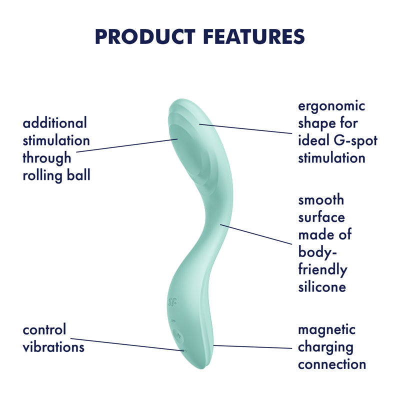Satisfyer Rrrolling Pleasure - Mint USB Rechargeable Vibrator - 4043975