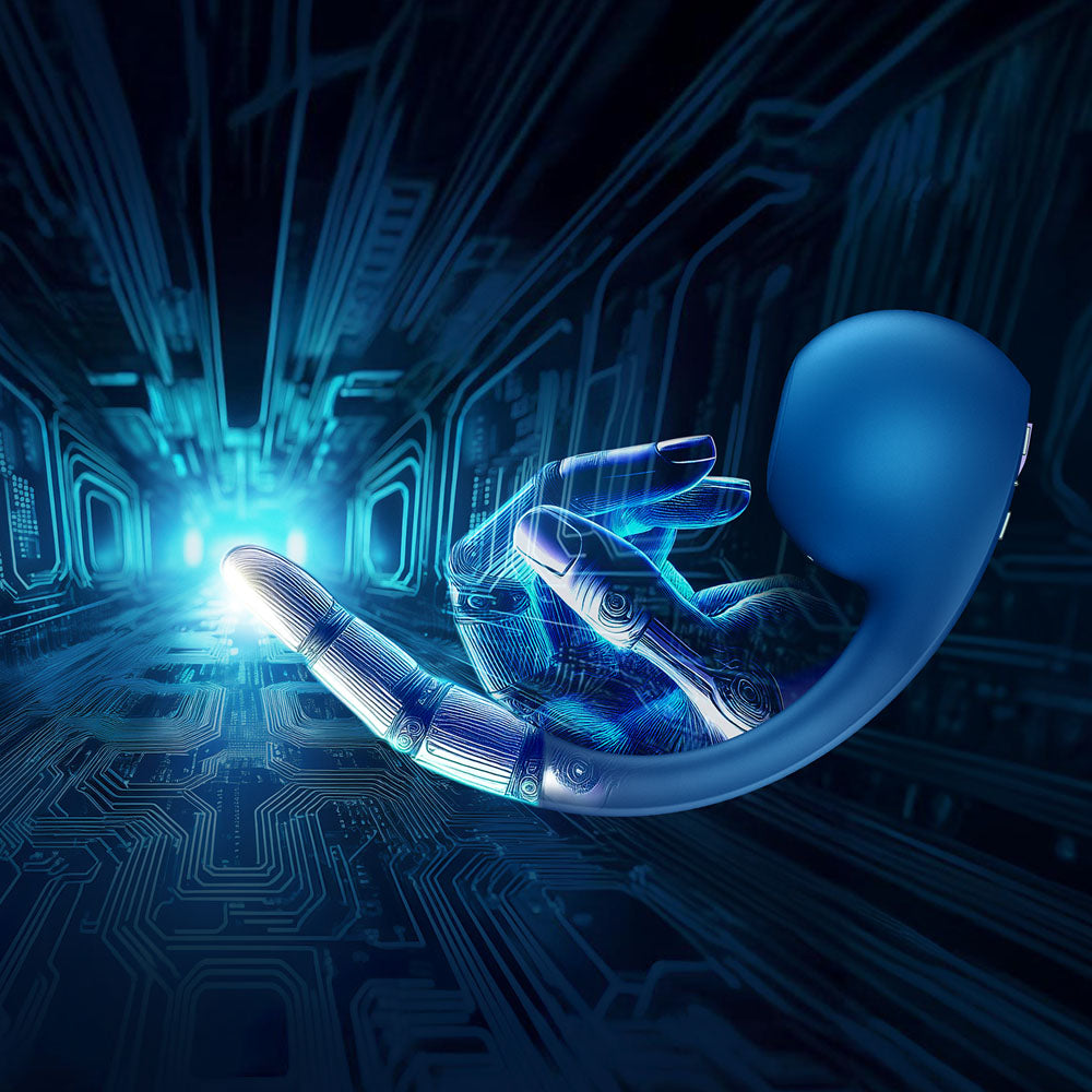 Satisfyer Pro+ Wave 4 - Blue USB Rechargeable Vibrator with Air Pulse Stimulation and App Control - 4044163