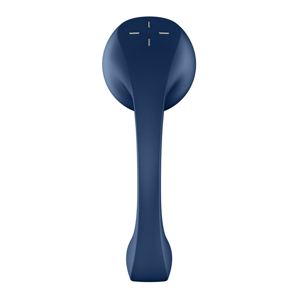 Satisfyer Pro+ Wave 4 - Blue USB Rechargeable Vibrator with Air Pulse Stimulation and App Control - 4044163
