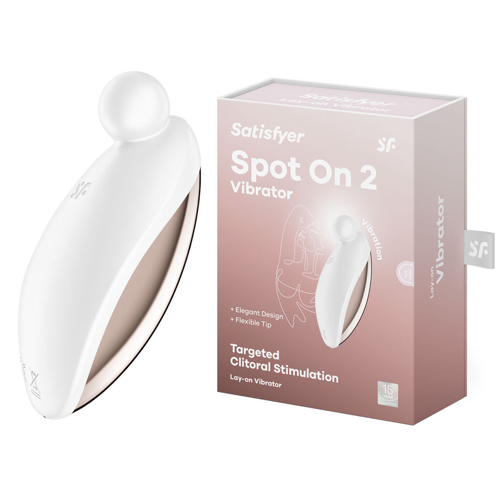 Satisfyer Spot On 2 - White USB Rechargeable Stimulator - 4044316